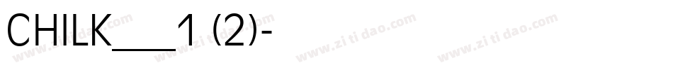 CHILK___1 (2)字体转换
